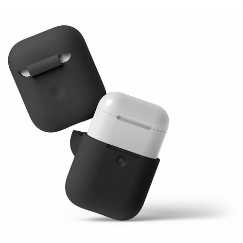 Чехол Elago для AirPods wireless Silicone case Black