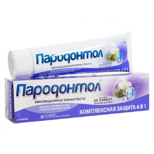 Зуб. паста пародонтол 124мл Комплексная защита 6 в 1 в/футляре