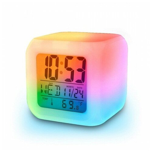 Электронные часы будильник с подсветкой LED COLOR CHANGE