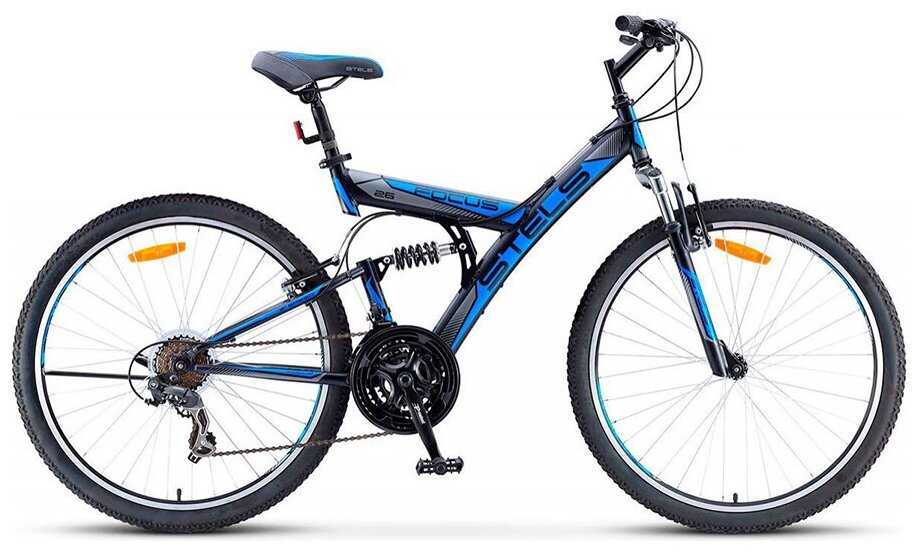 Горный (MTB) велосипед Stels Focus V 26 18-sp V030 (2021) 18 темный/синий/синий