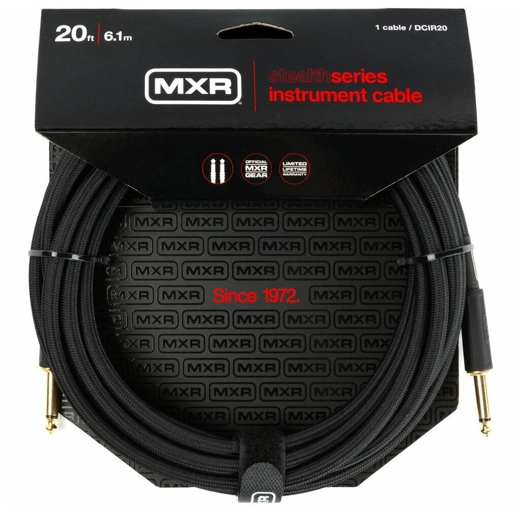 Кабель аудио 1xJack - 1xJack DUNLOP MXR DCIR20 Stealth Series 6.1m
