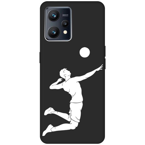 Матовый чехол Volleyball W для Realme 9 / Рилми 9 с 3D эффектом черный матовый чехол boho для realme 9 рилми 9 с 3d эффектом черный