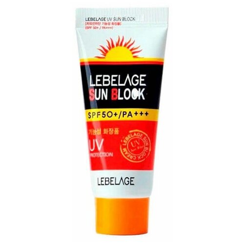 Крем солнцезащитный Lebelage UV Sun Block Cream SPF50+ PA+++, 70 мл солнцезащитный крем для лица lebelage uv sun block spf50 pa 70 мл
