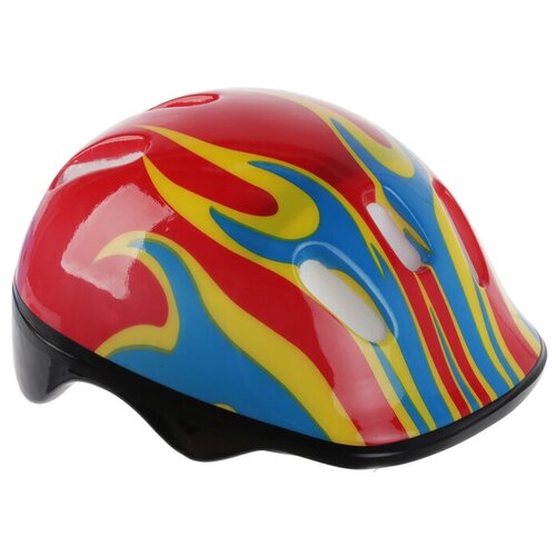 Шлем защитный детский OT-H6, размер M, 55-58 см, цвет красный, 1 шт.