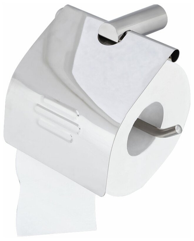 Держатель для туалетной бумаги OfficeClean в рулонах Original, нержавеющая сталь, хром (332885) - фотография № 1