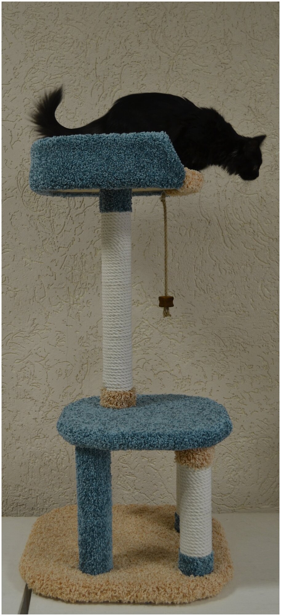 "Большой-трон 2.0" в расцветке "москвичка-hs" игровой комплекс когтеточка для кошек и маленьких собак - фотография № 15