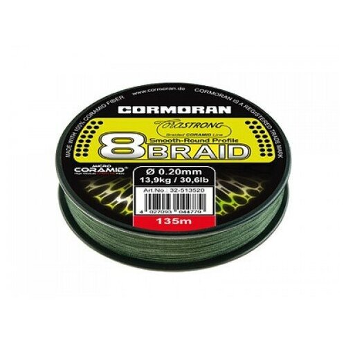 katushka cormoran corcast super jet 4 pi 2500 16 41250 Леска плетеная CORMORAN Corastrong PE 8-Braid 0.14 135м