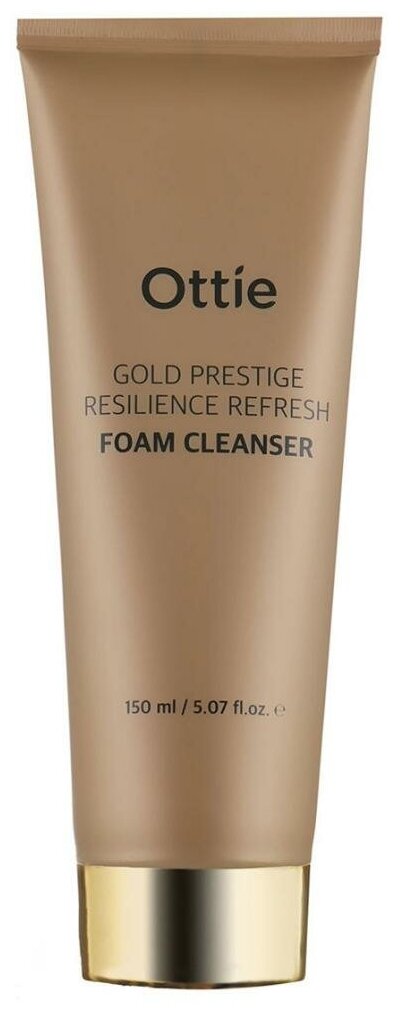 Увлажняющая пенка для упругости кожи Ottie Gold Prestige Resilience Refresh Foam Cleanser(150 мл)