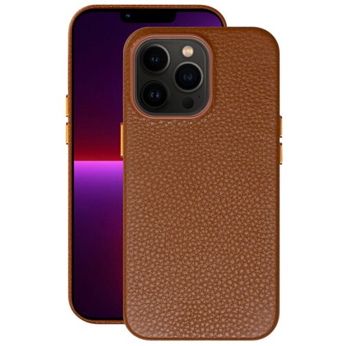 Чехол Leather Case для Apple iPhone 13 Pro, коричневый, Deppa 88123 бзу lyambda lnt5 wt