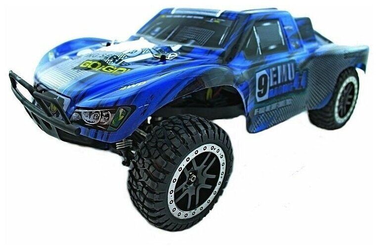 Радиоуправляемый шорт-корс Remo Hobby 9EMU Brushless (синий) 4WD 2.4G 1/8 RTR RH1025-BLUE