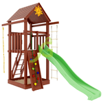 Детская площадка IgraGrad Панда Фани Tower скалодром - изображение
