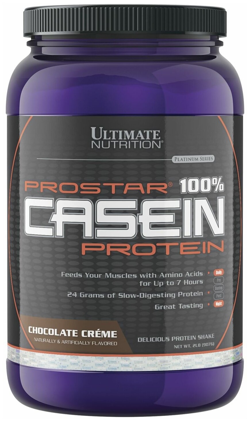 Ultimate Nutrition Prostar 100% Casein со вкусом Шоколадный крем 907 гр