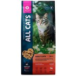 ALL CATS корм сухой для кошек с говядиной и овощами, пп, 2,4 кг - изображение