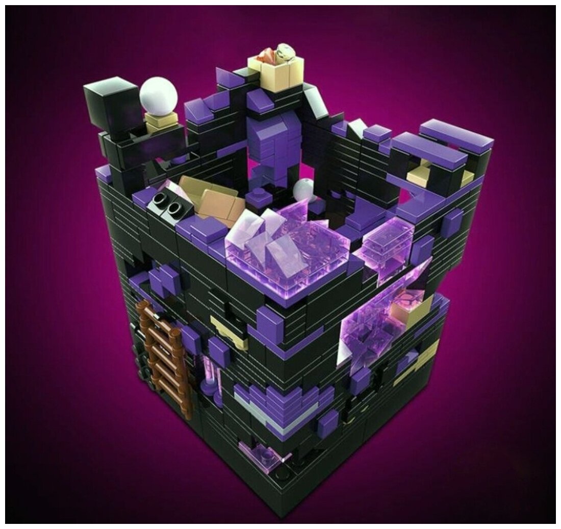 Конструктор My World Minecraft Мой Мир Майнкрафт Черная крепость 915 деталей
