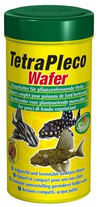 Корм для аквариумных рыб Tetra Pleco Spirulina Wafers 250 мл (пластинки) - фотография № 10