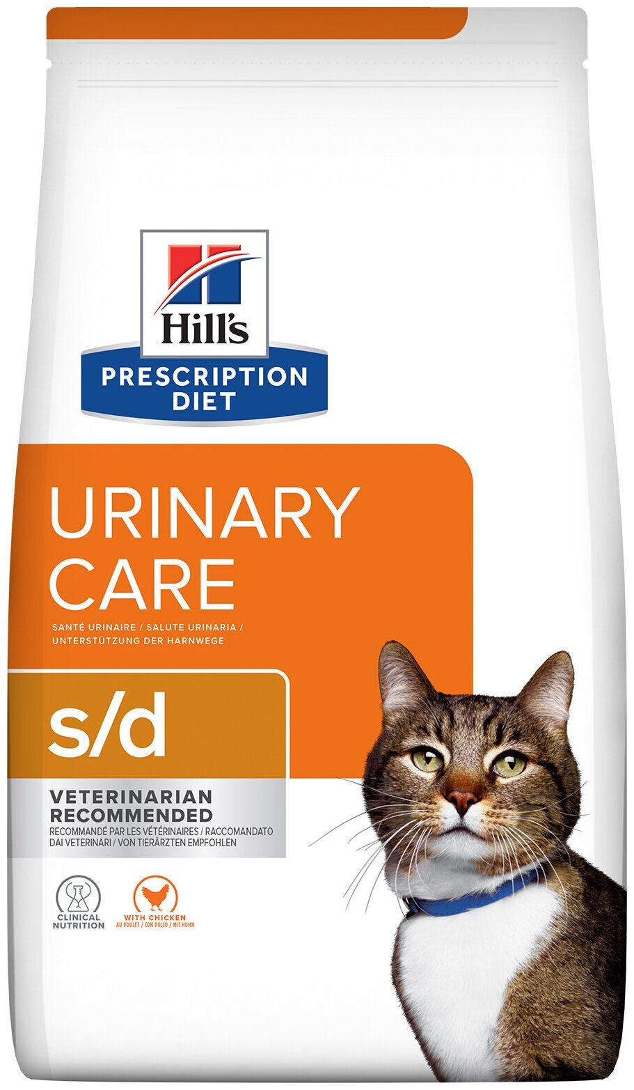 Сухой диетический корм для кошек Hill's Prescription Diet s/d Urinary Care при профилактике мочекаменной болезни (мкб), курицей 5 кг - фотография № 7