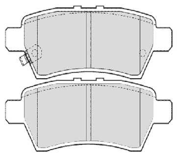 Дисковые тормозные колодки задние Allied Nippon ADB31518 для Nissan Pathfinder Nissan Navara Nissan Z Nissan Armada (1 шт.)