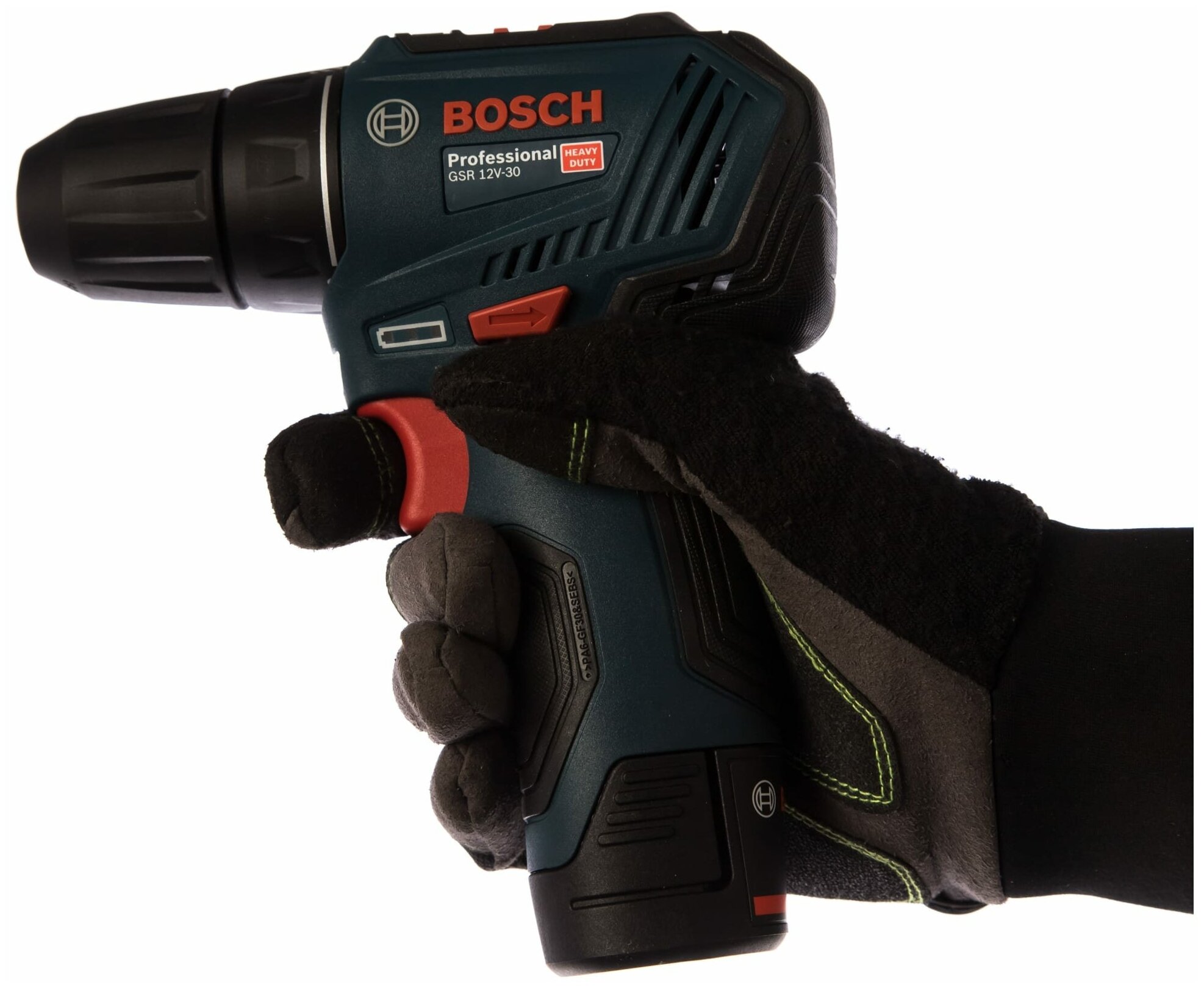 Дрель-шуруповерт BOSCH GSR 12V-30, с двумя аккумуляторами [06019g9020] - фото №4