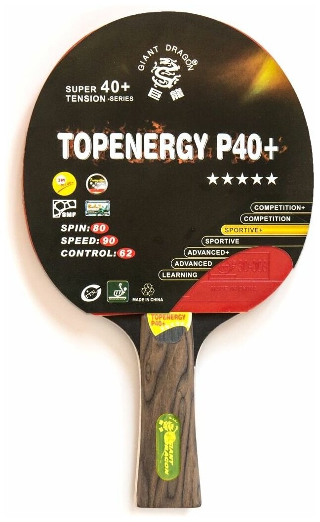 фото Теннисная ракетка коническая Dragon Topenergy 5 Star New (коническая)