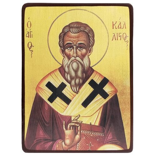 Икона Каллист II Ксанфопул, Константинопольский, размер 6 х 9 см епископ каллист доклийский православная церковь