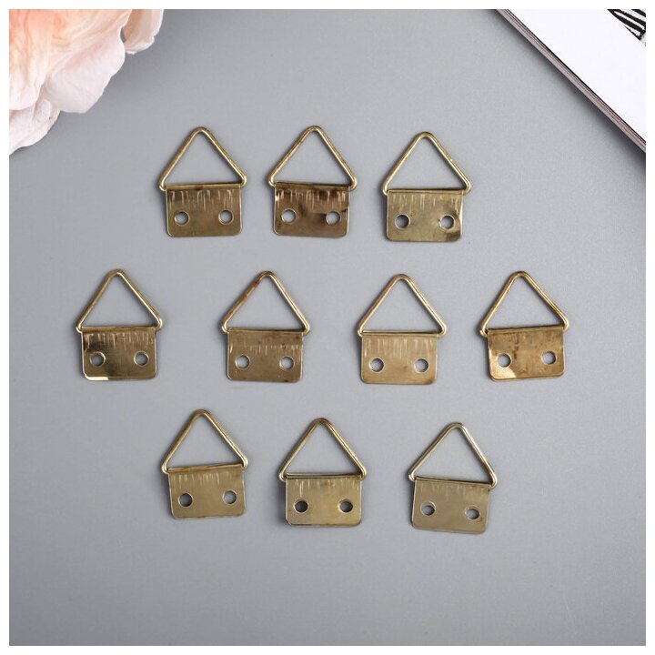 фото Подвес металл для фоторамки/картины (набор 10 шт) 1,7х0,6 см