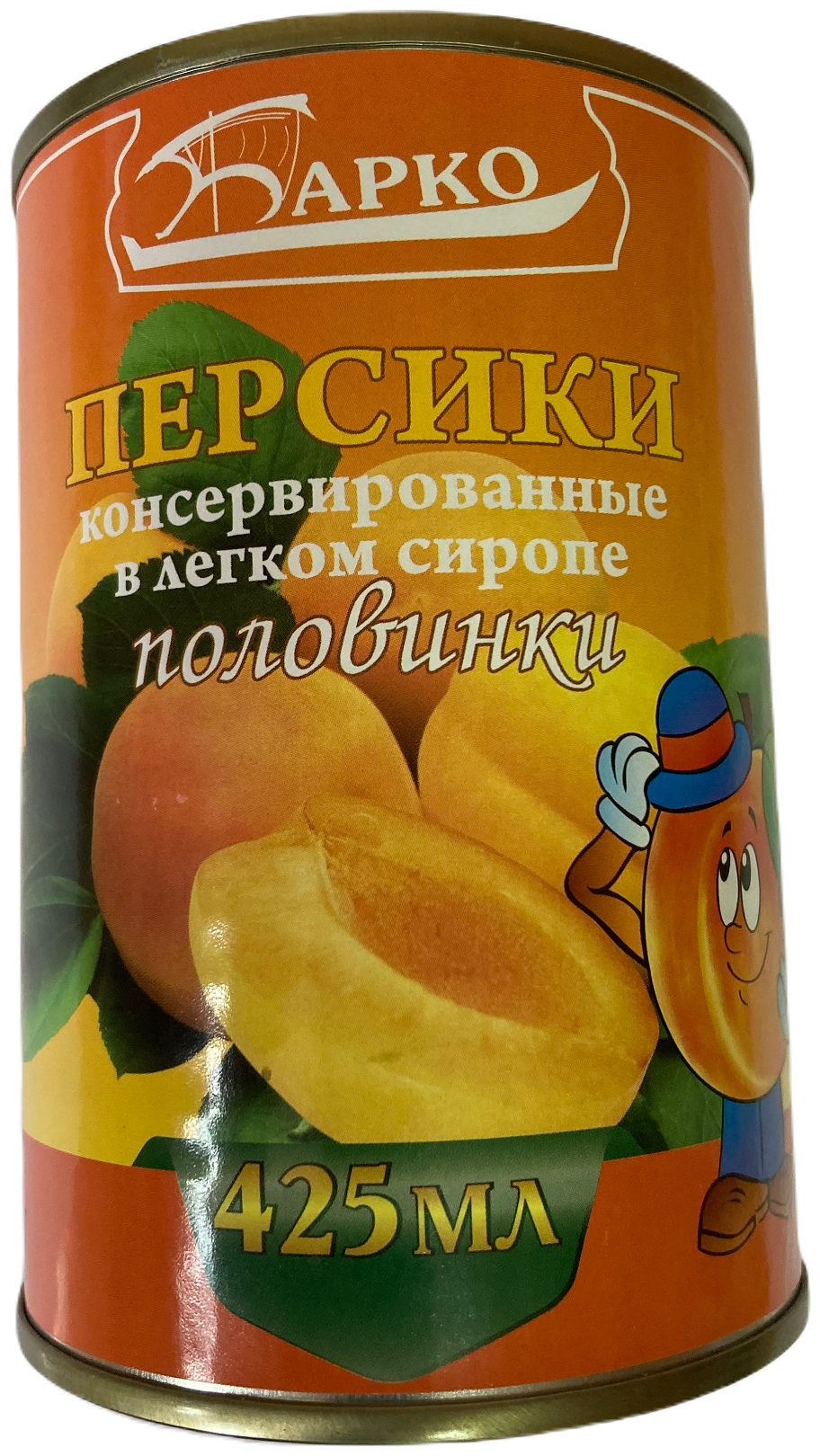 Персики консервированные в легком сиропе половинки, ж/б 425 грамм, Китай (цена указана за 1 единицу товара)