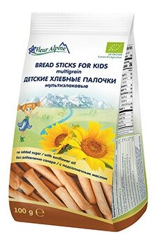 Палочки детские Fleur Alpine Органик мультизлаковые хлебные, с 3-х лет, 100 г - фотография № 13