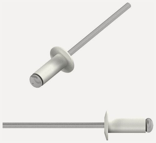 Изображение товара Заклепка вытяжная 4,0х10 мм алюминий-сталь RAL 9003 STARFIX 1000 штук SMC3-75398-1000