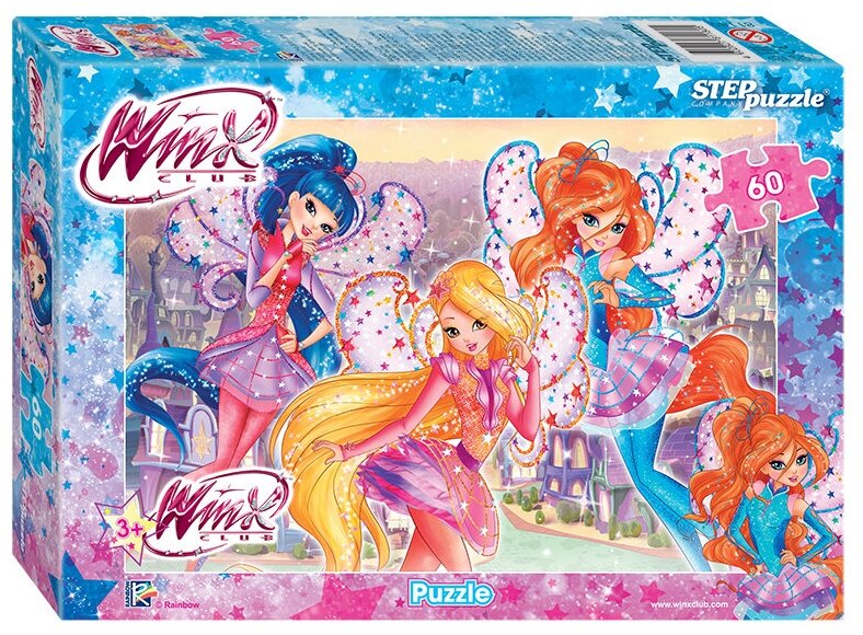 Пазлы "Winx" (Rainbow) 60 деталей