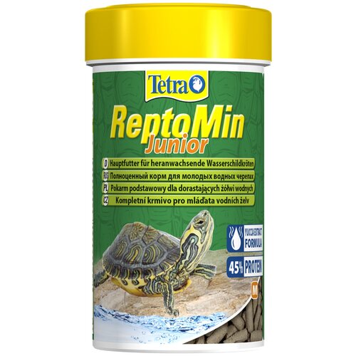 tetra reptomin junior корм в виде палочек для молодых водных черепах 100 мл Tetra ReptoMin Junior корм в виде палочек для молодых водных черепах 100 мл