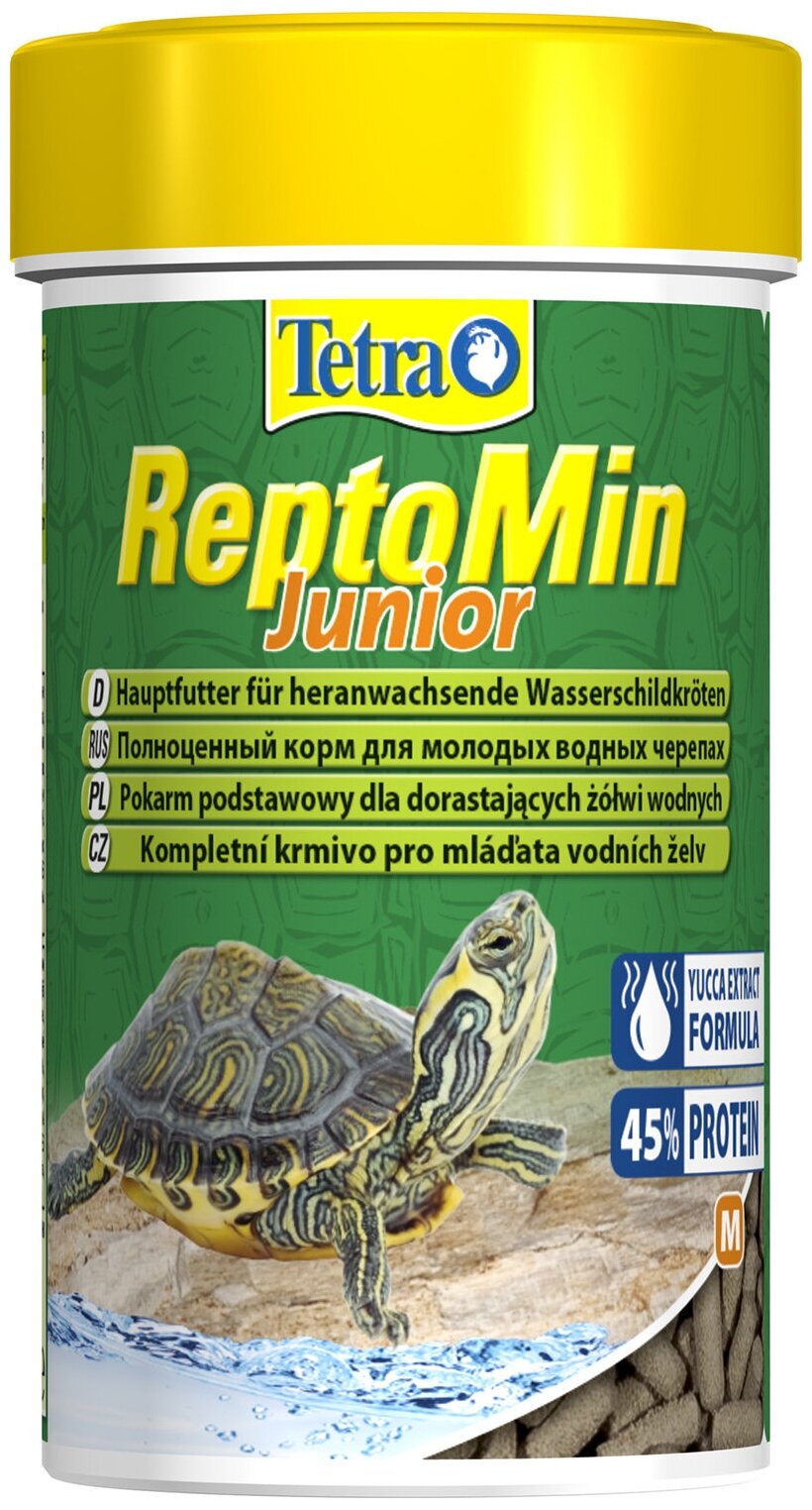 Tetra Корм для молодых водных черепах ReptoMin Junior, 100 мл