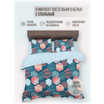 Комплект постельного белья VENTURA LIFE Ранфорс LUXE 2 спальный (70х70), Глориус - изображение