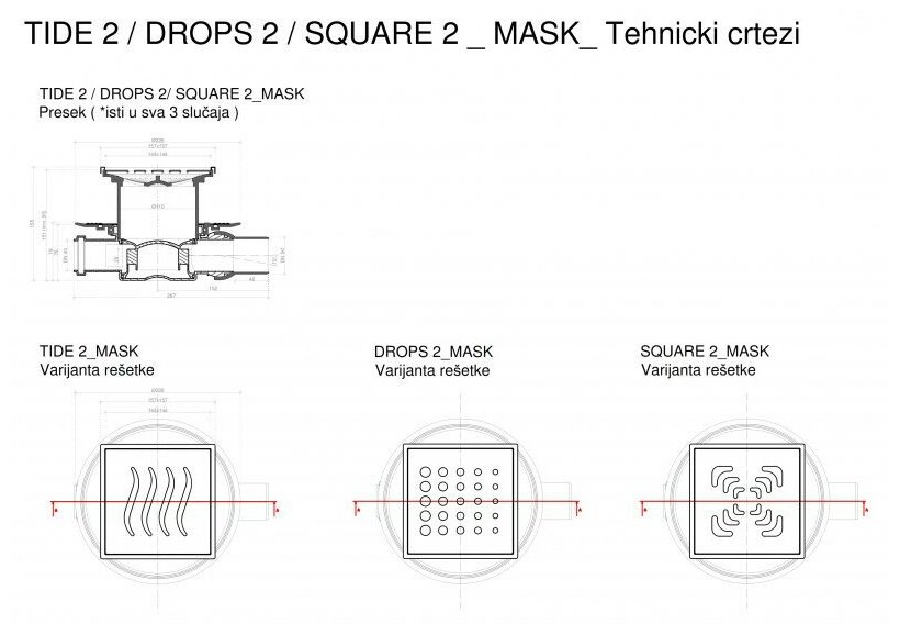 Трап для душа Pestan Confluo Standard Square 1 Mask 13000073 - фотография № 5