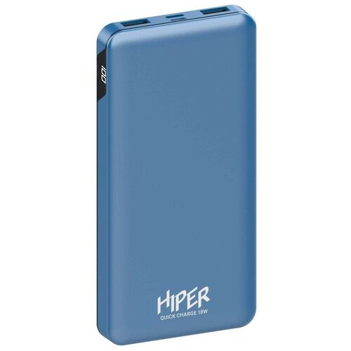 Hiper Мобильный аккумулятор 10000mAh 3A QC PD 2xUSB голубой MFX 10000 BLUE