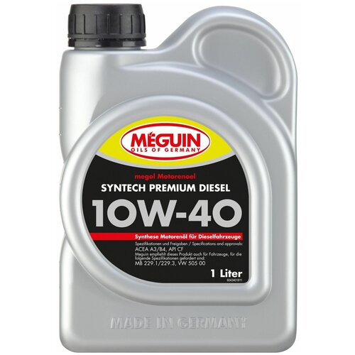 Meguin Моторное масло Megol Synt Premium Diesel 10W-40 4340, (1л)