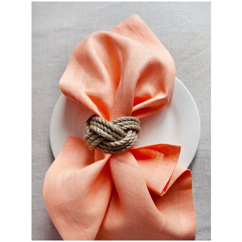 Набор колец для сервировки из джута 