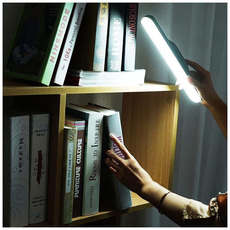 Светильник-ночник светодиодный, линейный, переносной c магнитом, для кухни, шкафов, стеллажей - фотография № 6