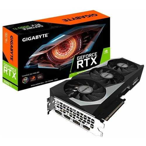 Видеокарта Gigabyte GeForce RTX 3080 Ti 12 ГБ Gigabyte GeForce RTX 3080 Ti GAMING OC 9699000₽