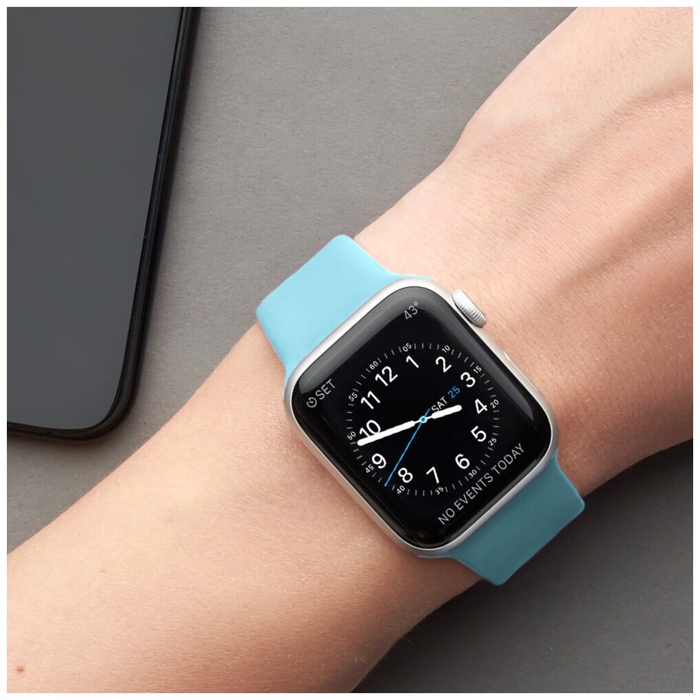 Ремешок Band Silicone для Apple Watch 38/40 mm, силиконовый Deppa - фото №2