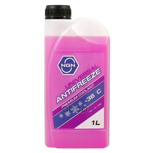 Антифриз, готовый раствор UNIVERSAL ANTIFREEZE G12++ -36 фиолетовый 1л