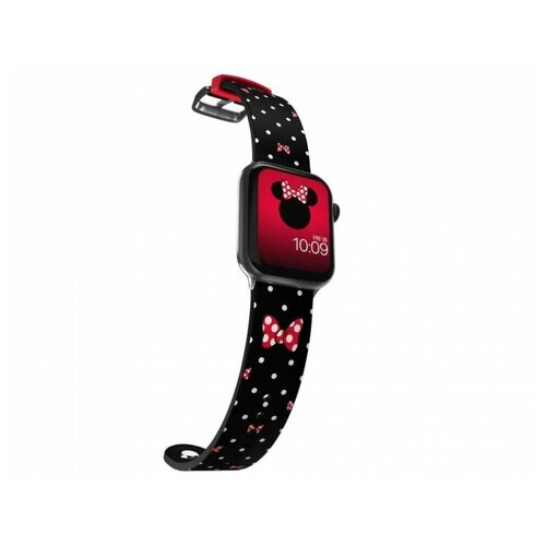 Ремешок MobyFox Minnie Mouse - Polka Noir, черный (для Apple Watch, все размеры)