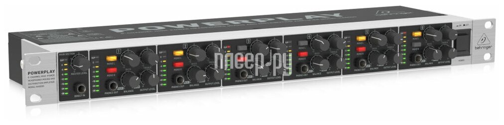 Behringer HA6000 рэковый 6-канальный усилитель для стереонаушников