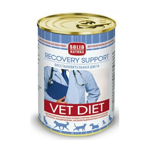 Solid Natura VET Recovery Support диета для кошек и собак влажный 0,34 кг , 11038 (2 шт)