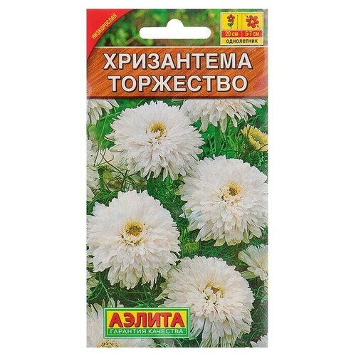 Семена цветов Хризантема букетная Торжество 0,1 г 10 упаковок