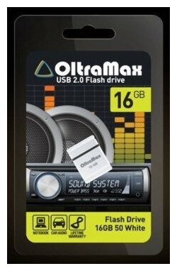 OLTRAMAX OM016GB-MINI-50-W Карта памяти USB 16GB OLTRAMAX