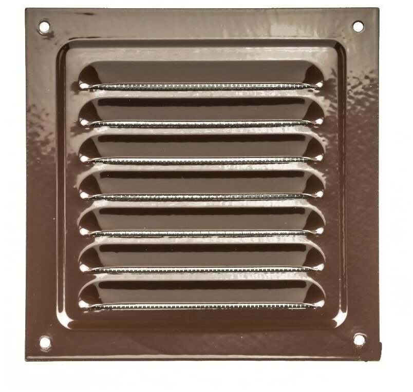 Решетка вентиляционная вытяжная стальная с покрытием полимерной эмалью 125х125, 1212МЭ - фотография № 10