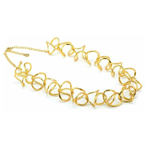 Итальянское колье из латуни Vestopazzo в форме переплетающихся линий