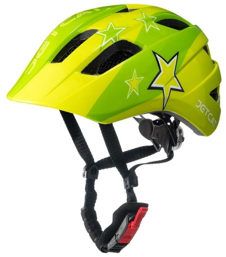 Шлем детский велосипедный - JETCAT - Max (Green Stars) - M (53-57см)