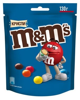 M&M's Криспи драже с хрустящим центром, 130г - фотография № 5