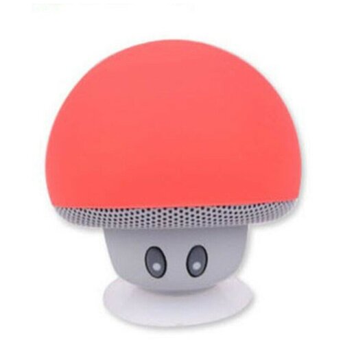Bluetooth-динамик в форме гриба с держателем на присоске и микрофоном - красный 75300₽